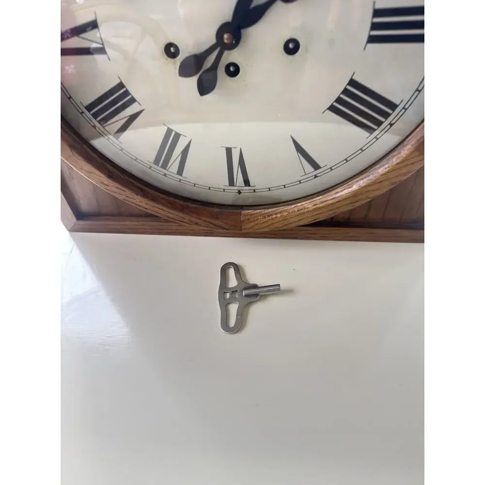 Colonial of Zeeland mechanical wall clock With Chime Key Wind ~ Tested Working